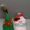 Liitrsh 3 Pcs Christmas Hats Santa Baseball Cap Merry Christmas Trucker Hat Funny Xams Tree Topper Santa Ball Cap for Adults Women Men Party Supplies Gifts