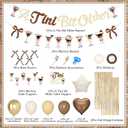 A Tini Bit Older Birthday Decorations, Gold Brown Glitter Tiny Bit Older Banner Balloon Garland Cake Toppers Bows Fringe Curtain for Girls Women Espresso Martini Bar Bachelorette Party Decor Supplies, Brown