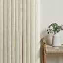 Beige Linen Pinch Pleated Curtains 58 Inch Length 2 Panels for Living Room Bedroom Country Rustic Neutral Boho Primitive Semi Sheer Pleat Drapes Light Filtering Short Curtains 40 x 58 Long Back Tab