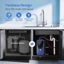 GLACIER FRESH GFU03 Reverse Osmosis System 800 GPD, Non-Electric, 3:1 Pure-to-Drain, No Noise/No Drilling, 5-Stage Tankless Under-Sink RO Water Filter System, Reduces PFAS/PFOS, Classic Version