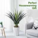 3ft Artificial Spiked Agave Plant, 36" Faux Agave Plants Indoor Small Floor Plant Perfect for Front Porch, Patio, Indoor Home, Office Decor 1pcs