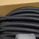Garden Hose 100FT Non-Expanding, Lightweight Hose With 10-Function Nozzle, Leak-Proof No-Knot, Easy to Carry, Wear-Resistant, Sturdy 3/4GHT Flexible Water Hose for Outdoor (Black with Nozzle)