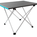 Ready Table Large Lightweight Portable Outdoor Folding Table w/Aluminum Hard Top. Useful for Beaches, Boating, Camping & More. 22x16 Portable Table w/Bag Makes for Easy Travel & Quick Setup