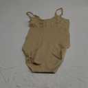 BRABIC Womens' Seamless Sleeveless V-Neck Bodysuit Shapewear Tummy Control (Medium-Large, Beige Brief)