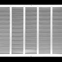 HVAC Premium 25"w X 20"h Steel Return Air Grilles - Sidewall and Ceiling - HVAC Duct Cover - White [Outer Dimensions: 26.75"w X 21.75"h]