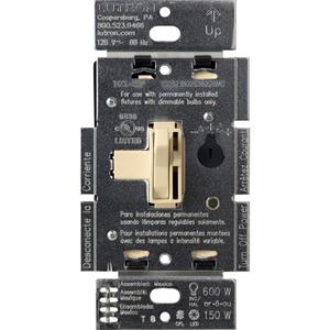 Lutron Ariadni/Toggler LED+ Dimmer Light Switch for Dimmable LED, Halogen and Incandescent Dimmer Switch, 150W, Single-Pole/3-Way, AYCL-153P-IV, Ivory