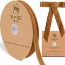 Copper Velvet Ribbon 5/8'' 25 Yards for Christmas Tree, Gift Wrapping, Flower Bouquet, Wreath Decorations, Bow Making