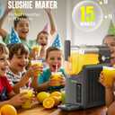 INOVIVA 88oz Slushie Machine, No Ice Needed, Countertop Frozen Drink Maker for Margaritas, Smoothies, Frappes, Milkshakes & Frozen Beverages