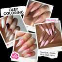 UNA GELLA Long Stiletto Gel Nail Tips: 216pcs Halloween Stiletto Almond Fake Nails Pre-shape Long Almond Press Ons for Full Cover Acrylic French False Nails For Nail Extension DIY Salon 12 Sizes