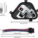 63217313044 Passenger Side Right Rear Bulb Socket Panel & Plug Connector & Three Bulbs Compatible with BMW 3-Series 320i 328i 335i 328d 2012 2013 2014 2015 Rear Light Lamp Repair Board Kit