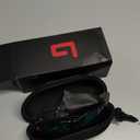 Polarized Sports Sunglasses for Men Women Unbreakable Frame Cycling Fishing Wrap Around Sunglasses UV400 Protection (1-black Frame/Green Mirror Lens)