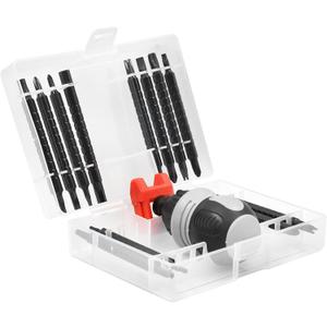 26-in-1 Ratcheting Multi-Functional Double-Head Screwdriver with Storage Box, Stubby Repair Tool, Multi-Purpose Installation Tool, Removable/Adjustable/Reversible/Switchable/Portable