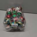 Christmas Ball Ornaments, 30 Pcs 2.36 Inch Red White Green Small Plastic Decorative Hanging Ornaments for Indoor Outdoor Christmas Tree Wreath Christmas Party Decorations Supplies - 10 Patterns