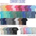 Comfort Colors Adult Heavyweight Short Sleeve Tee, Style G1717/G1745, Multipack (Black, XL)