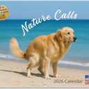 Dogs Pooping Calendar 2026 - Funny Wall Calendar 2026, White Elephant Gifts Useful, Funny Gag Gifts, Hilarious Yankee Swap Prank Dirty Santa Christmas Gift for Adults Men Women Brother Coworkers family