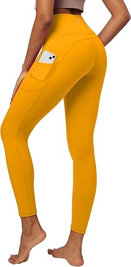 IUGA High Waist Yoga Pants with Pockets, Leggings for Women Tummy Control, Workout Leggings for Women 4 Way Stretch, Medium Size