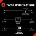 Accent Opaque 11 x 17 White Cardstock Paper, 80lb, 216gsm 200 Sheets (1 Ream) Premium Smooth Heavy Cardstock, Printer Paper for Invitations, Cards, Menus, Business Cards 188092R