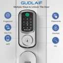 Keyless Entry Door Lock Deadbolt with Handle Set, Smart Front Door Lock Set, Keyless Entry Keypad Deadbolt, Electronic Keypad Deadbolt Lock with Alexa (Silver)