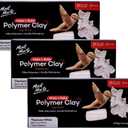 Mont Marte Make n Bake Polymer Clay 400g - Titanium White-3PACK