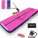 AKSPORT Gymnastics Air Mat Tumble Track Tumbling Mat Inflatable Floor Mats with Air Pump for Home Use/Tumble/Gym/Training/Cheerleading/Parkour/Beach/Park/Water
