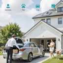 ZUMIMALL 2K 3MP Wired Camera for Home Security, 2.4G/5G WiFi Security Camera Outdoor, 24/7 Recording, AI Motion Detection, Cloud & SD Card Storage, 2-Way Audio, 360 PTZ Auto Tracking, Work with Alexa