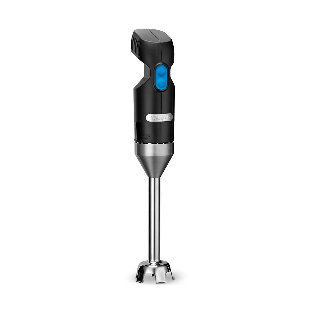 Waring Commercial Quik Stix Light Duty Stick Immersion Hand Held Blender, 7" Fixed Sealed Shaft, Steel Blade, 2 Speed, Professional Restaurant Foodservice Grade, 3 Gallon, 120V 100W, WSB35, Black WSB35 7" Shaft | 3 Gallon Capacity
