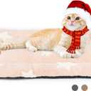 Mora Pets Cat Bed for Indoor Cats Washable Dog Crate Pad Cute Star Dog Bed Mat for Small Dogs Pet Kennel Pad for Cage Soft Flat Puppy Kitten Cushion Sleeping Anti-Slip Pink 22 x 13