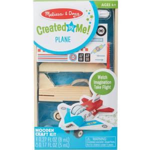 Melissa & Doug Decorate-Your-Own Wooden Plane Craft Kit
