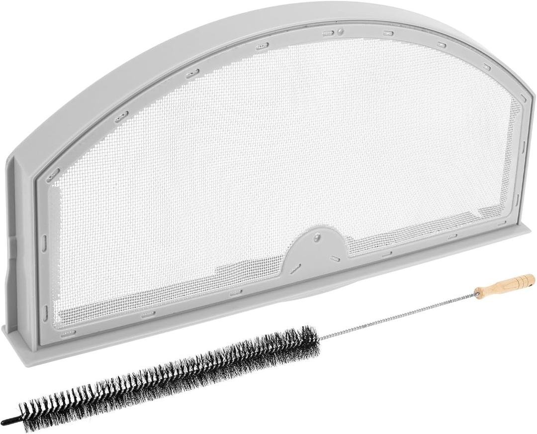 WE03X23881 Dryer Lint Screen Filter Replacement for Dryer, Stainless Steel Metal Screen with Cleaner Brush for GTD65EBSJ3WS GTD33EASK0WW GTD42EASJ2WW GTD42GASJ2WW GTD45EASJ2WS PS11763056