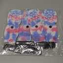 EXPAWLORER Anti Slip Dog Socks to Prevent Licking Paws, Dog Shoes for Hot Pavement, Dog Booties for Small Medium Large Senior Dogs, Traction Control Boots & Paw Protectors for Hardwood Floors (Medium (4 Count), Blue and Pink)