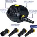 Laguna Max-Flo 2000 Electronic Waterfall and Filter Pump for Ponds Up to 4000-Gallon