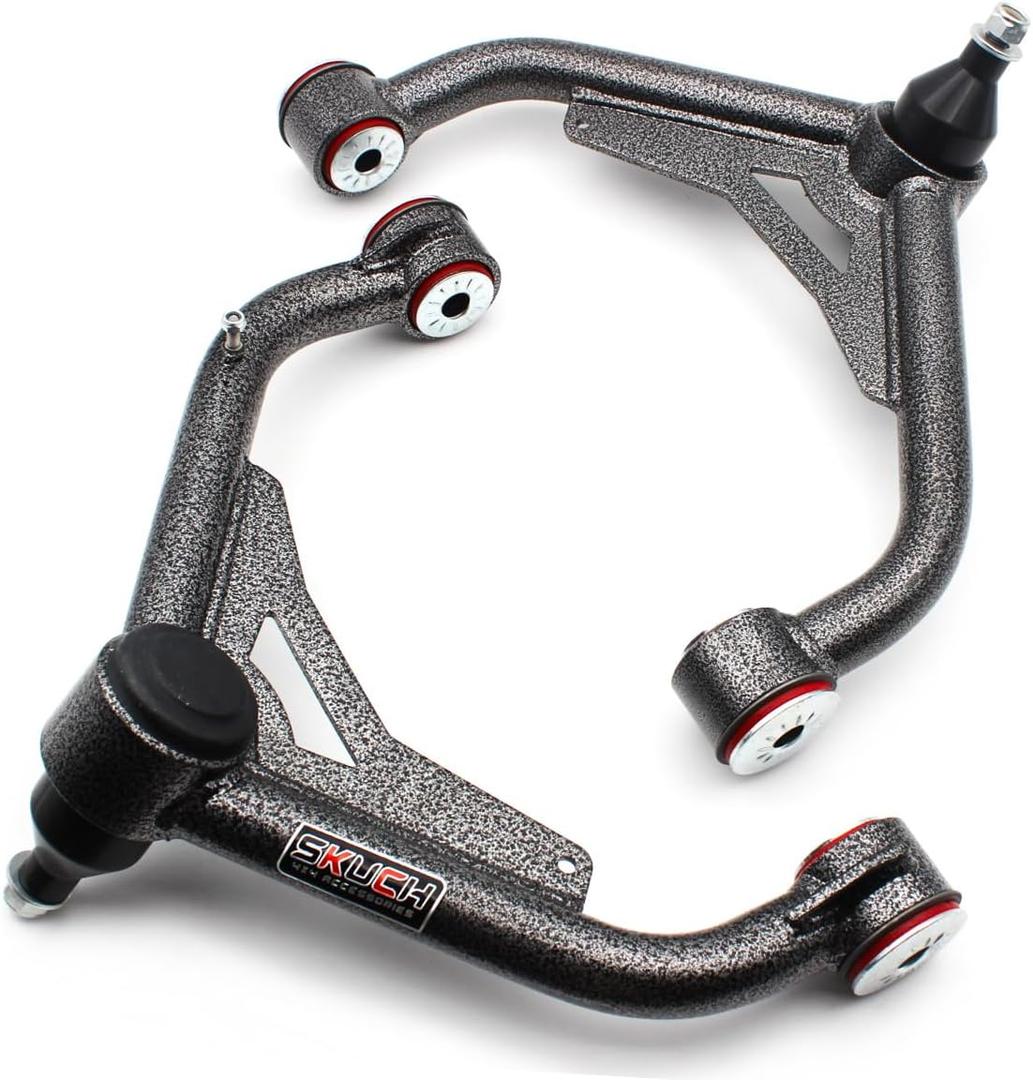 2-4" Lift Front Upper Control Arm for 2000-2010 Chevy Silverado 2500HD 3500HD,2000-2010 GM Sierra 2500HD 3500HD 2003-2009 Hummer H2, 2-4" Lift Adjustable Control Arms