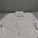 PJ PAUL JONES Men's Oxford Button Down Shirt, Long Sleeve Regular Fit Business Casual Dress Shirts with Chest Pocket White, L