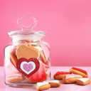 2 x Winlyn 480 Pcs Valentine's Day Heart Stickers Bulk Self-Adhesive Glitter Hearts Shaped Foam Stickers Embellishments in Red Pink White Valentine Arts and Crafts for Kids Scrapbooking Cards Gift Dcor