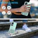 Compatible with Xiaomi 12T Pro Case Glitter Clear Green, Phone Case for Xiaomi 12T Pro Silicone Transparent Soft TPU Women Girls Shockproof Protective Slim Cover (Green)