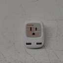 TESSAN UK Adapters for Travel, Ireland Hong Kong Plug Adapter with 2 USB, Type G Outlet Adaptor Charger for USA to British England Scotland Irish Qatar London (2.6*2.8*2.3 inch)