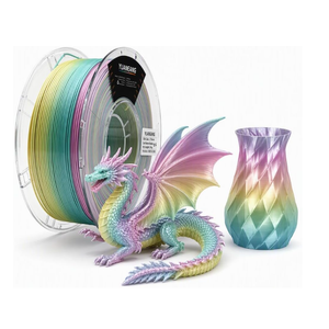 Rainbow PLA 3D Printer Filament 1.75mm, 1kg Spool, Multi-Color High-Saturation Gradient PLA, Smooth Color Transitions, ±0.03mm Precision, Easy Printing, Ideal for Artistic Models,Macaron
