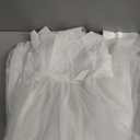 Flower Girl Wedding Bridesmaid 3/4 Sleeves Kids Floral Lace Pageant Communion Princess Dress Prom Evening Dance Gown White 8-9 Years
