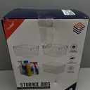 ClearSpace Clear Plastic Storage Bins  Pantry Organizers & Storage Containers, Cabinet Organizer - Home Organization Must Haves for Kitchen, Laundry Room, Office, Closet, Garage & Freezer (4 Pack)