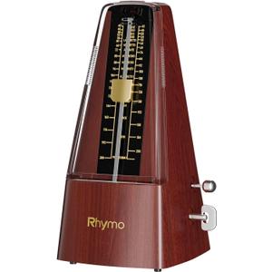 Mechanical Metronome for Piano, Guitar & Drums, Upgraded Movement, 40-208 BPM with 4 Beat Modes, Loud Clear Tempo for Beginners & Musicians, Classic Wind-Up Design, Wooden