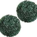 Pure Garden Set of 2 Solar LED Faux Topiary Balls