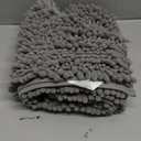 Yimobra Toilet Rug U Shaped Washable 24x20 Inch - Ultra Soft Absorbent Chenille Bath Rugs for Toilet, Quick Dry & Machine Washable, Non Slip Contour Bathroom Mat, Gray (Grey)