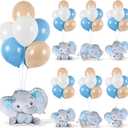6 Sets Balloon Stand Kit for Table Elephant Baby Shower Tables Centerpiece with Balloon It's a Boy Baby Shower Decor for Elephant Theme Gender Reveal Birthday Party Decoration Supplies