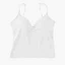 Women's Padded Vest V neck Can Stretch Sleeveless Vest with Naughty Strap, Size L
