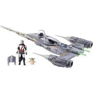 STAR WARS Epic Hero Series The Mandalorian's N-1 Starfighter Ship, 4-Inch Scale Grogu & Mandalorian Action Figures, Toys for Boys & Girls Ages 4+