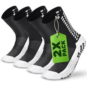 Lux Dual Grip Socks - Soccer Grip Socks for Men and Women. GripArray Performance & Comfort