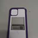 Miracase Glass Series for iPhone 12/12 Pro Case 6.1 inch, Upgraded Full-Body Rugged Phone Bumper Case Cover with Built-in 9H Tempered Glass Screen Protector and Camera Protector, Purple