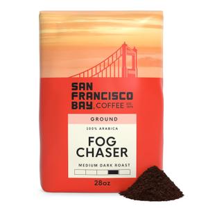 San Francisco Bay Ground Coffee, Fog Chaser (28 oz Bag), Medium-Dark Roast Coffee (EXP 05/01/26)