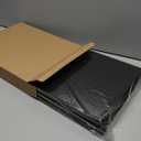 Cork Board for Walls Alternative 36" x 24", 6 Pack Bulletin Boards 30x30cm, Heavy Duty Felt Pin Board with 60 Push Pins & 10 Adhesive Sheets, Black Corkboard for Home Office Wall Decor