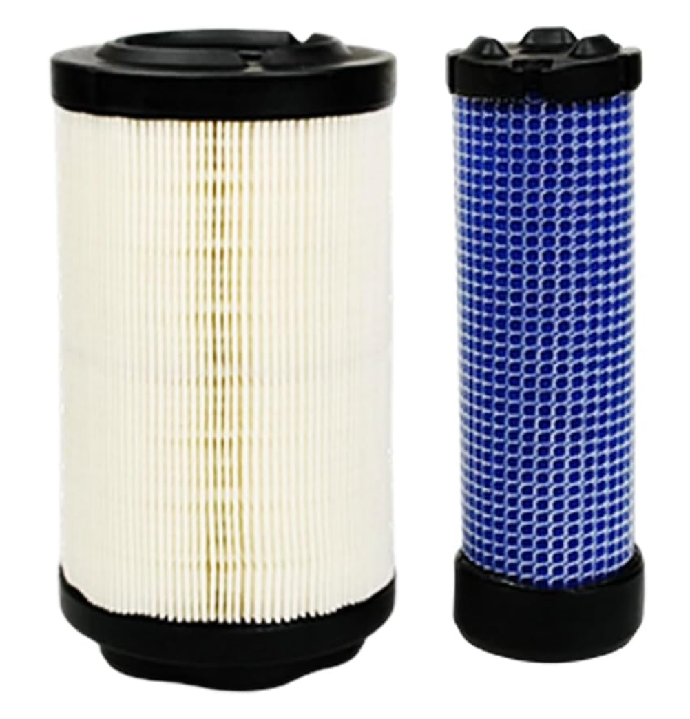 LVU34503 LVU34504 Primary & Secondary Air Filter Fit for JD 2400 2550 2700 2750 1023E 1025R 1026R 2025R 2026R Precisioncut Triplex Mower 2550 E-Cut Hybrid 2700 2750 Precisioncut 2400 2700.